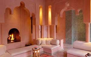 Tadelakt in salotto marocchino